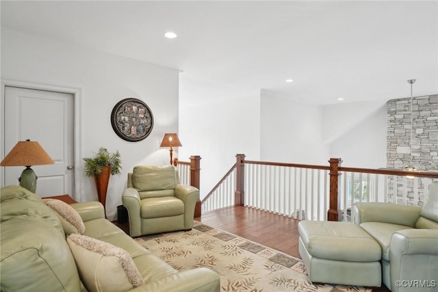 11513 Barrows Ridge Ln, Chesterfield, VA 23838 - living area featuring recessed lighting and wood finished floors