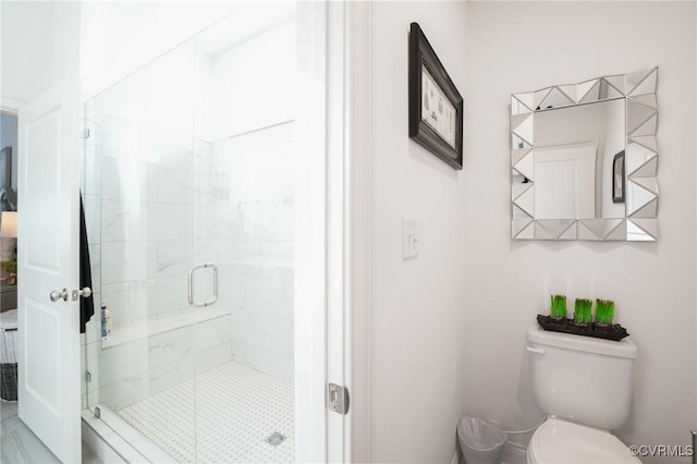 11513 Barrows Ridge Ln, Chesterfield, VA 23838 - bathroom featuring toilet and a stall shower