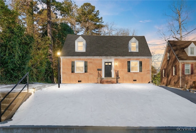 view of cape cod house