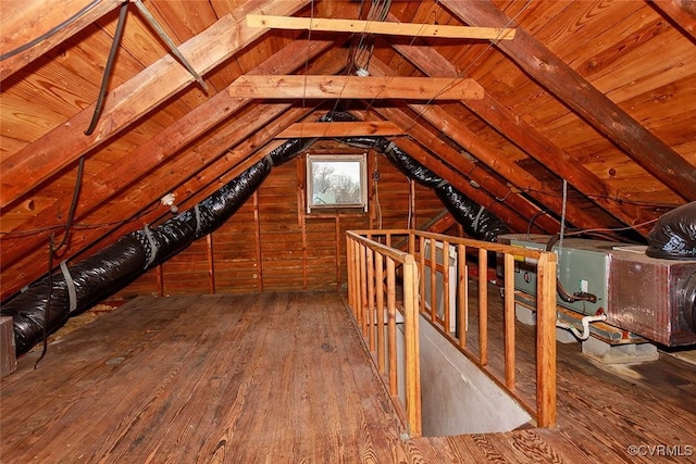 view of attic