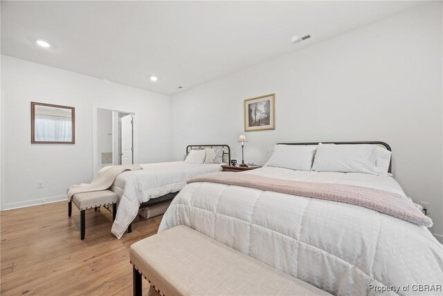 11293 Bayport Lndg, Gloucester, VA 23003 - bedroom featuring light wood-style floors, recessed lighting, and baseboards