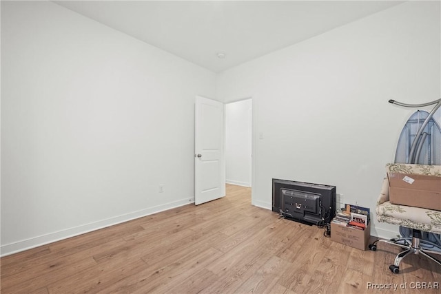 interior space featuring light wood-type flooring