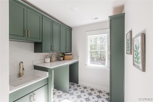 laundry room with sink