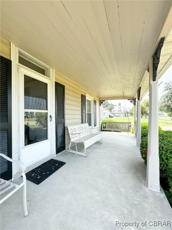 view of patio / terrace featuring a porch