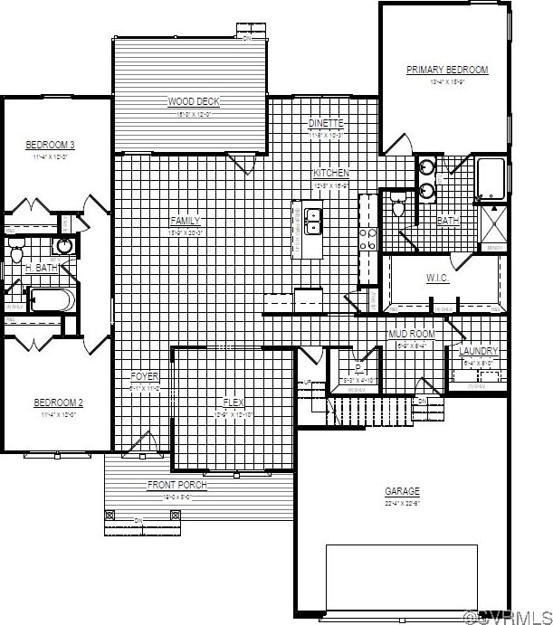 8355 Patrick Henry Blvd, Mechanicsville, VA 23116 - floor plan / room layout