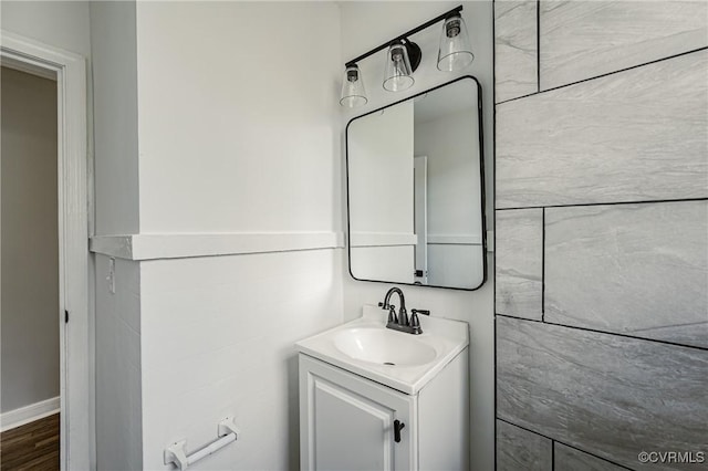 bathroom featuring vanity