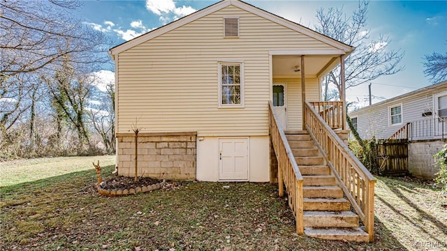 view of back of property