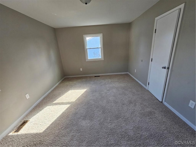 view of carpeted empty room