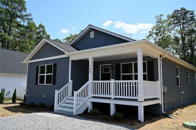 view of front of home featuring a porch