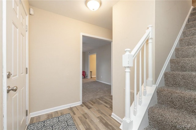 interior space featuring hardwood / wood-style floors