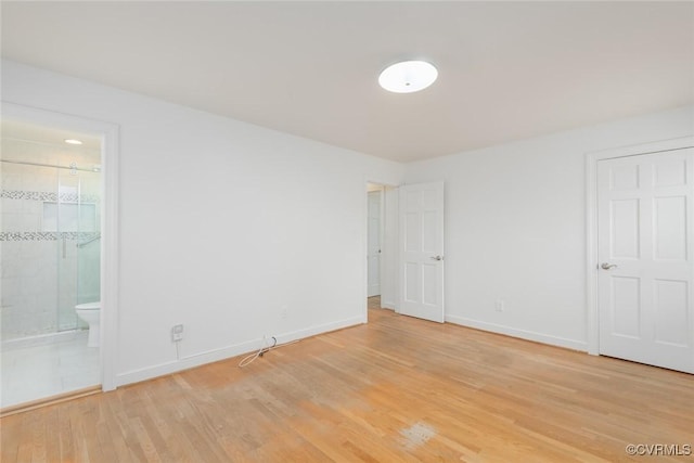 empty room featuring light hardwood / wood-style flooring