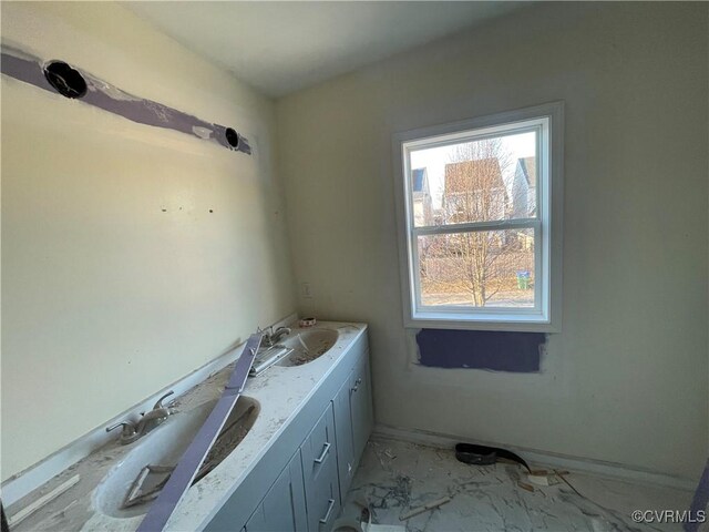 bathroom with vanity