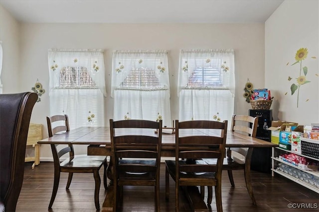 dining room featuring wood-type flooring