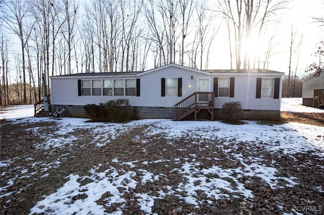 view of manufactured / mobile home