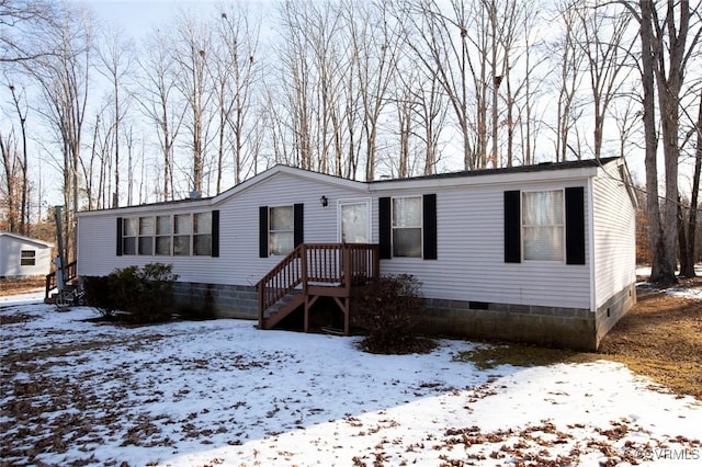 view of manufactured / mobile home