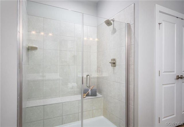 bathroom with an enclosed shower