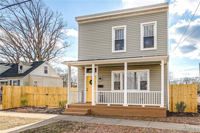 view of front of house with a porch