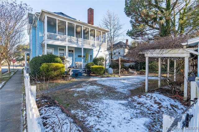 view of front of home