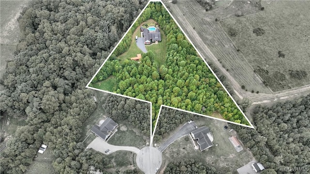 birds eye view of property