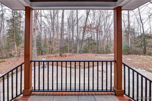 view of balcony