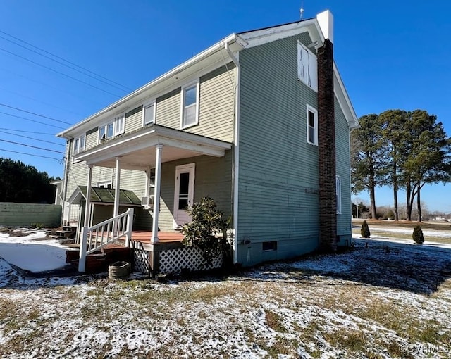 view of front facade with a porch