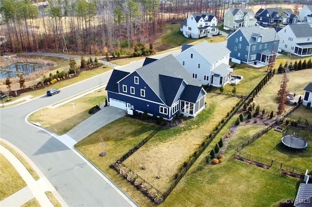 birds eye view of property featuring a residential view