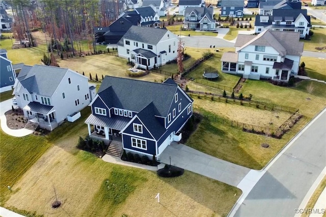 birds eye view of property featuring a residential view