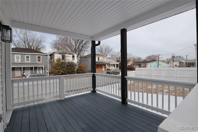 view of wooden terrace