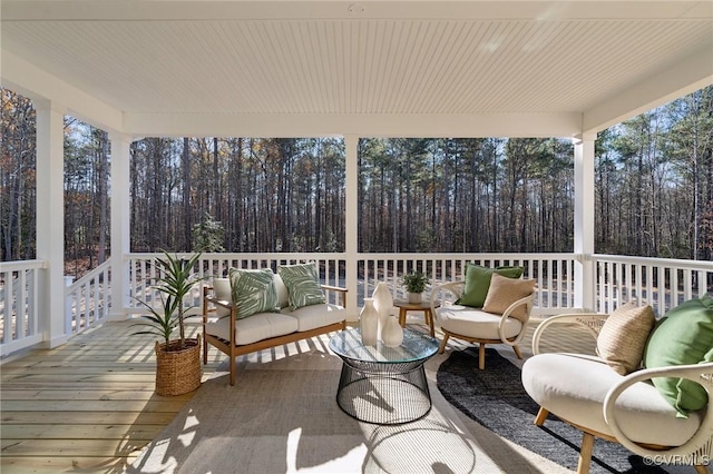 view of sunroom / solarium