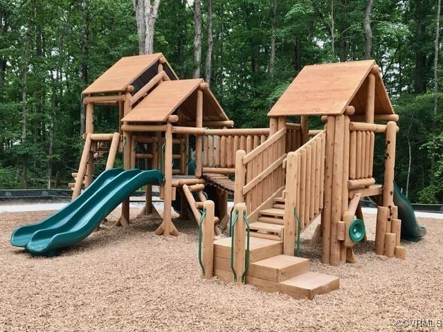 view of jungle gym