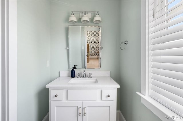 bathroom with vanity