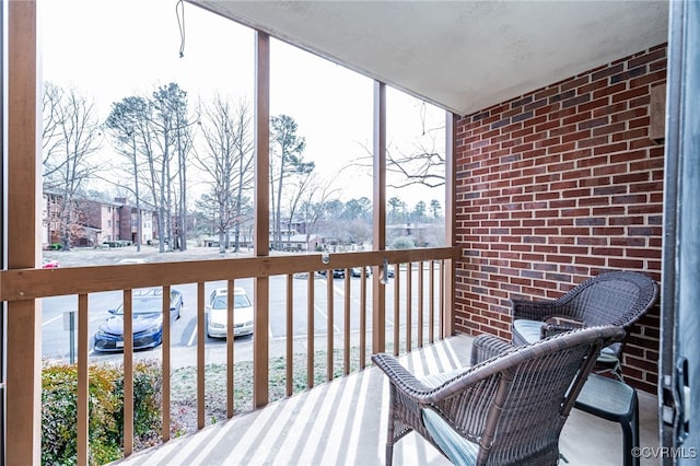 view of sunroom / solarium