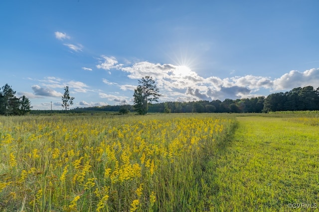 view of landscape with a rural view