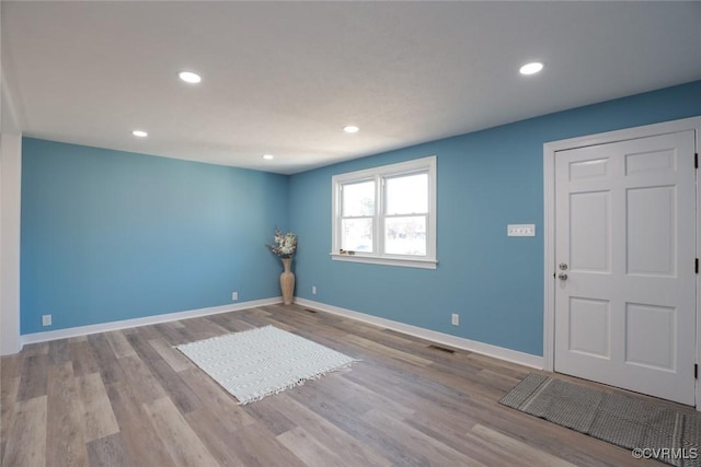 entryway featuring light hardwood / wood-style flooring