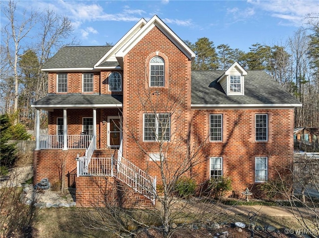 view of front of home featuring a porch