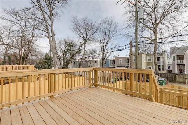 511 N 33rd St, Richmond, VA 23223 - wooden deck featuring a residential view