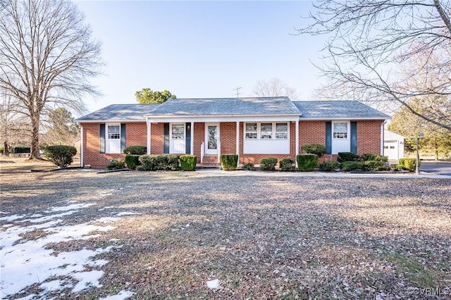 view of ranch-style house