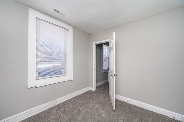 view of carpeted empty room