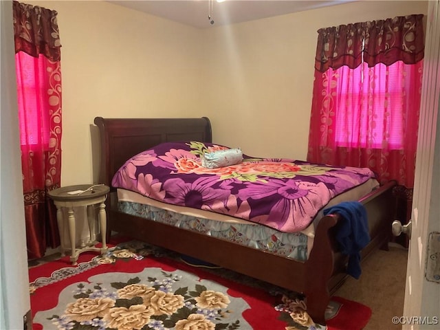 bedroom featuring carpet floors