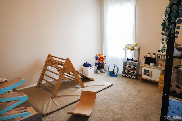 playroom with carpet flooring