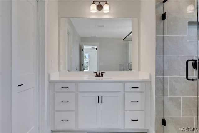 8900 Freebridge Rd, Chesterfield, VA 23832 - bathroom featuring a stall shower and vanity