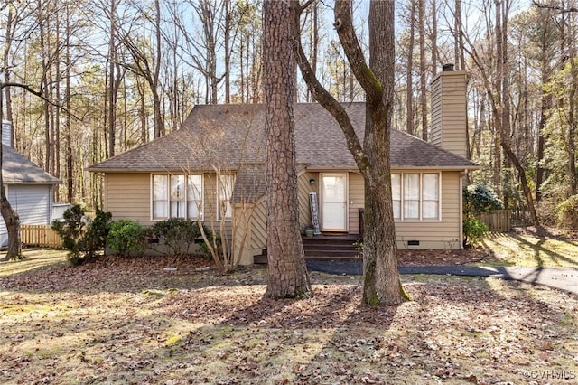 view of front of house