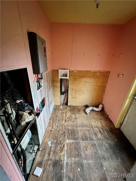 interior space with wood-type flooring