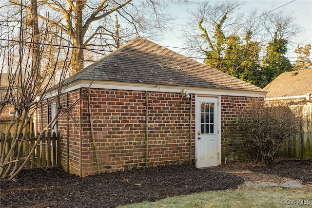 view of outbuilding