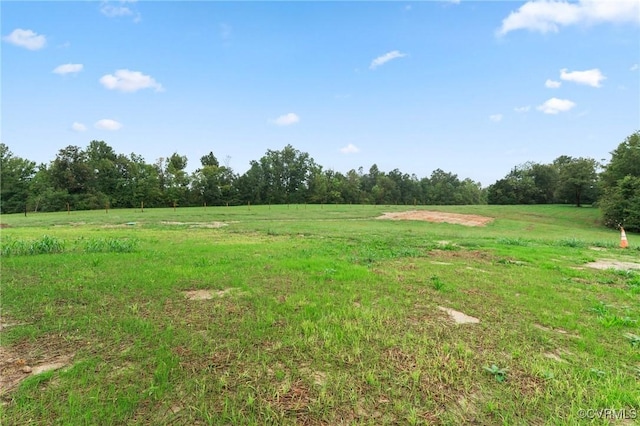 view of yard featuring a rural view