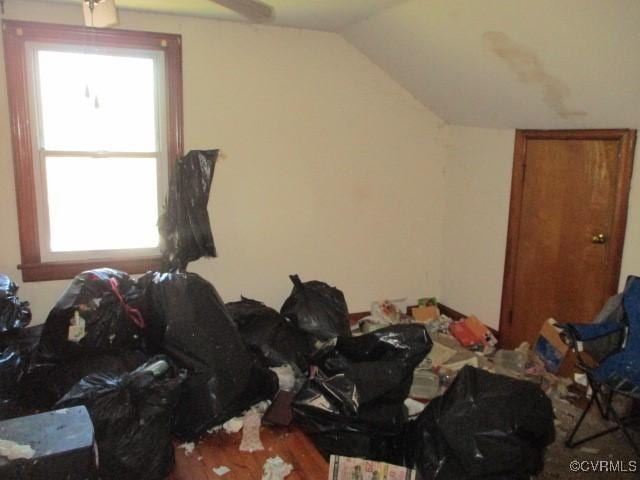 bonus room with lofted ceiling