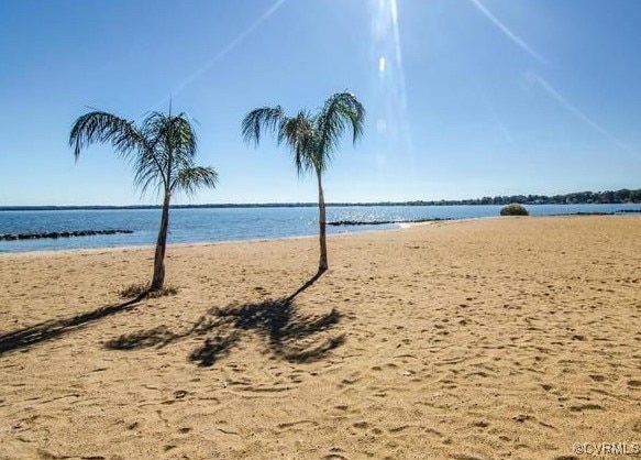 water view featuring a view of the beach