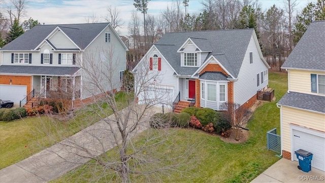 view of front of house with a front yard