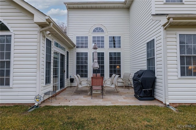 view of patio / terrace with area for grilling