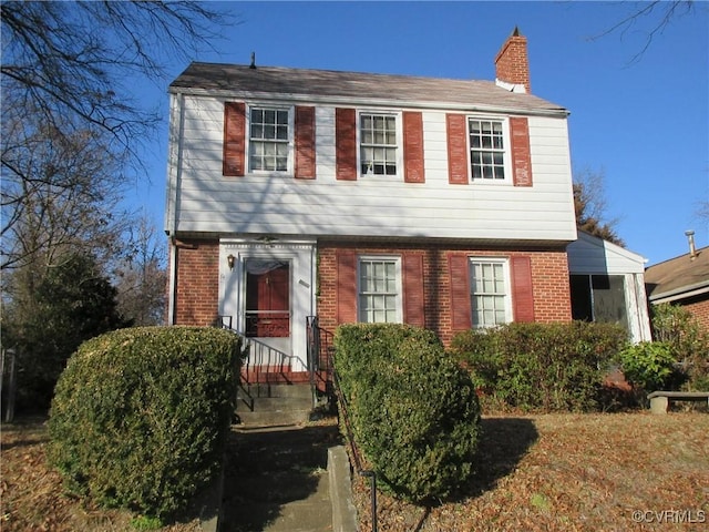 view of colonial inspired home